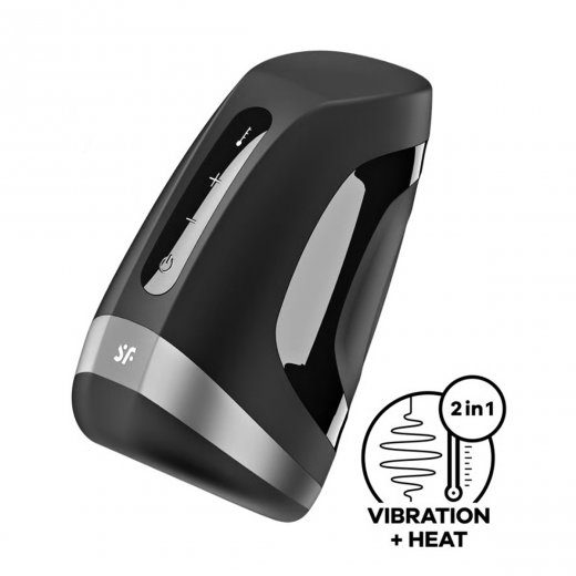 Masturb�tor SATISFYER MEN HEAT VIBRATION �ern�