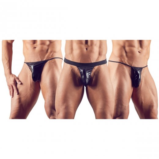 Sada Svenjoyment MEN STRING �ern� 3 ks