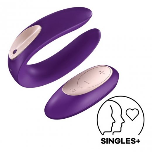 Vibr�tor SATISFYER DOUBLE PLUS REMOTE fialov�