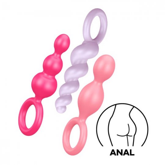 Sada an�ln�ch kol�k� SATISFYER BOOTY CALL 3 ks barevn�