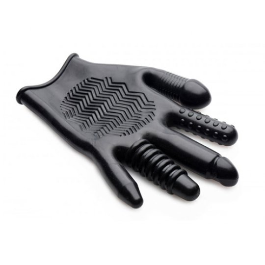 Rukavice stimula�n� Master Series Pleasure Poker Anal Glove �ern�