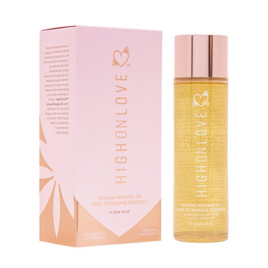 Olej mas�n� HIGH ON LOVE Strawb-Champ 120 ml