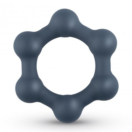 Krou�ek na penis Boners Hexagon Cockring With Steel Balls