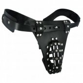 P�s cudnosti STRICT Safety Net Male Chastity Belt with Anal Plug Harness