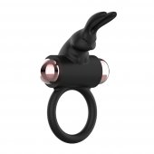 Krou�ek na penis COQUETTE Cock Ring with Vibrator black/gold