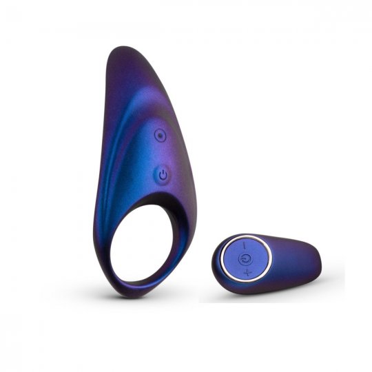 Krou�ek na penis HUEMAN Neptune Vibrating Cock Ring + Remote modr�