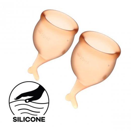 Menstrua�n� kal�ky SATISFYER FEEL SECURE MENSTRUAL CUP oran�ov�