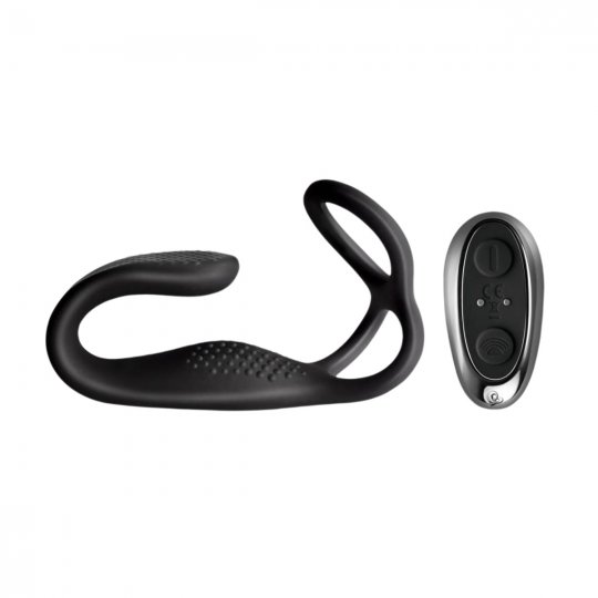 Stimul�tor prostaty s krou�kem Rocks-Off The-Vibe Remote Control �ern�
