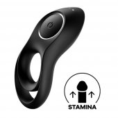 Krou�ek na penis SATISFYER LEGENDARY DUO vibra�n� �ern�