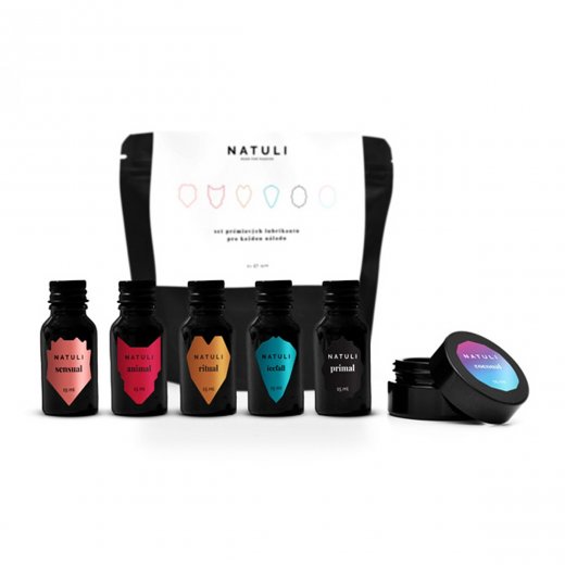 Testovac� set lubrika�n�ch gel� NATULI PREMIUM 6 x 15 ml