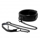 Obojek s vod�tkem Dream Toys BLAZE COLLAR AND LEASH �ern�