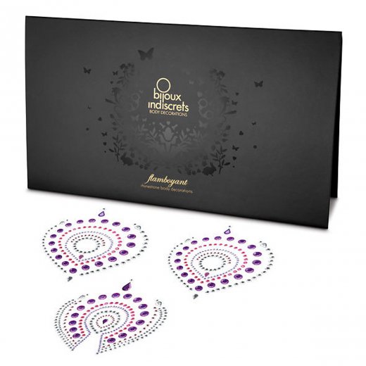 N�lepky BIJOUX INDISCRETS FLAMBOYANT fialov�/r��ov�