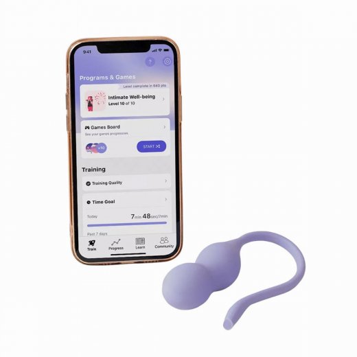 Vagin�ln� trena��r PERIFIT Care+ Pelvic Floor Trainer App Controlled fialov�