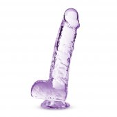 Dildo Blush NATURALLY YOURS 6INCH CRYSTALLINE fialov�