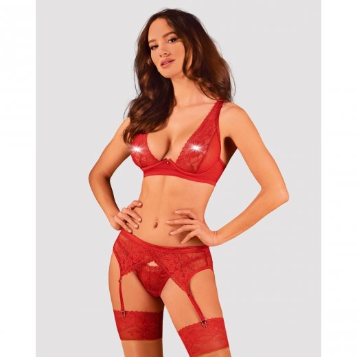 Souprava Obsessive LACELOVE �erven�
