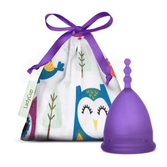Menstrua�n� kal�ek LadyCup Revolution Fialov� sova vel. L