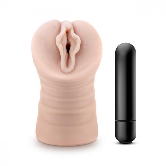 Masturb�tor Blush M FOR MEN ASHLEY VANILLA vibra�n� t�lov�