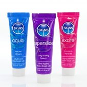 Sada lubrika�n�ch gel� Skins Vital Lubes Sampler Tubes 3 x 12 ml