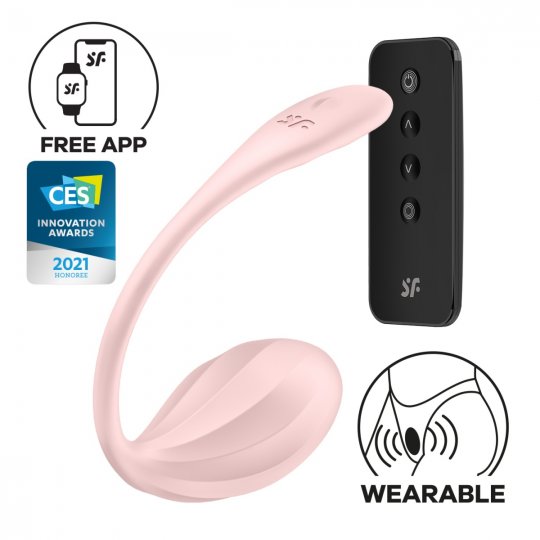 Vibra�n� vaj��ko SATISFYER Ribbed Petal Connect App r��ov�