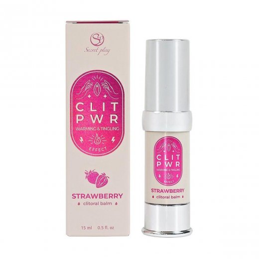 Stimula�n� balz�m na klitoris SECRET PLAY CLIT PWR Strawberry 15 ml