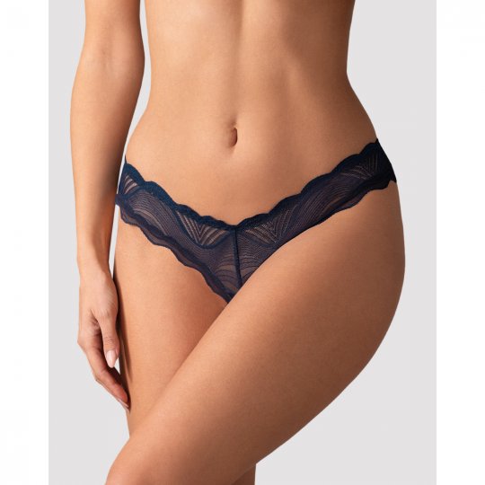 Tanga Obsessive Nightly Blue Crotchless modr�