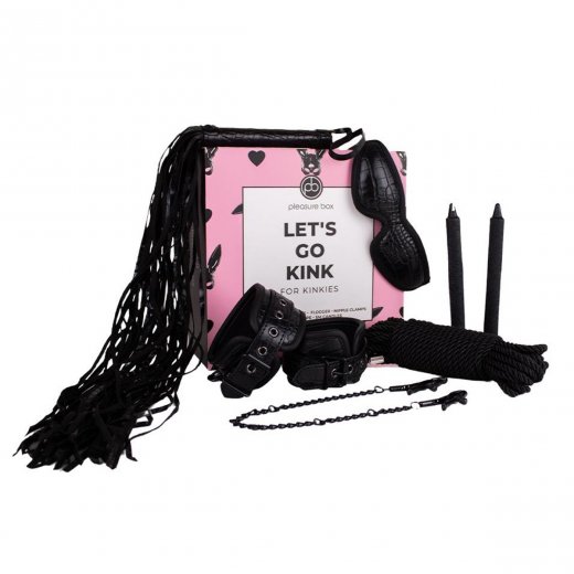 D�rkov� sada BDSM Dream Toys Pleasure Box LET�S GO KINK �ern�
