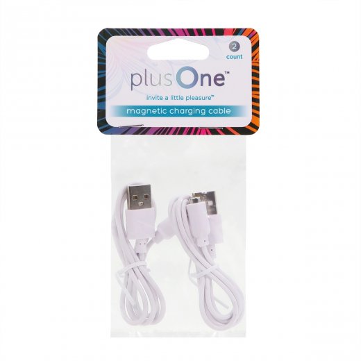 Magnetick� USB kabel PlusOne b�l� 2 ks