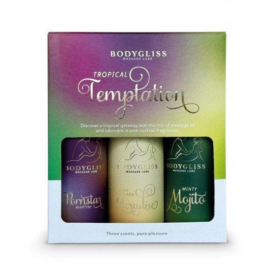 Sada olej� 2v1 BodyGliss Travel Edition Tropical Temptation 3 x 30 ml
