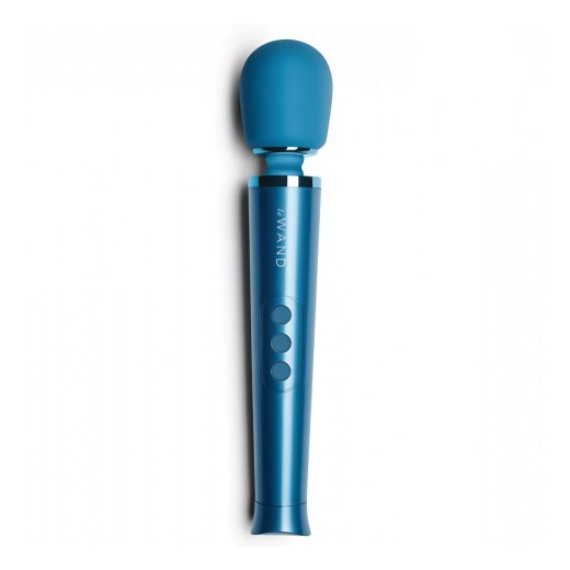 Mas�n� hlavice le WAND Petite Rechargeable Massager vibra�n� modr�