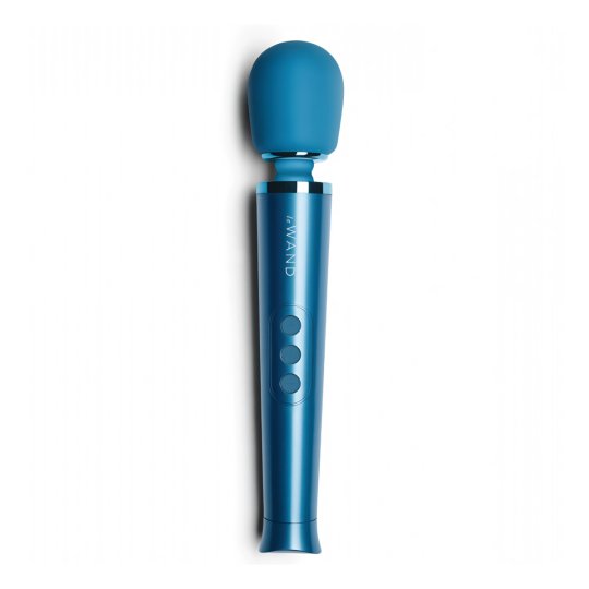 Mas�n� hlavice le WAND Petite Rechargeable Massager vibra�n� modr�