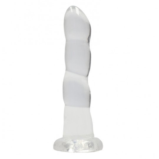 Dildo RealRock Non-Realistic with Suction Cup 17,5 cm transparentn�