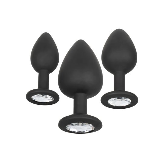 Sada an�ln�ch kol�k� CalExotics Silicone Gem Anal Kit �ern�